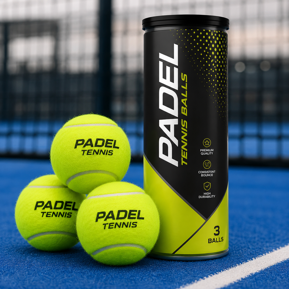 Premium Padel Tennis Balls (3-Pack) – Made in Sialkot, Pakistan